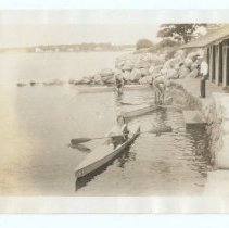 02.07 1931 people kayaking and on shore